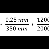 Formel aufs Bauteil rechnen - Beispiel