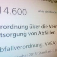 Neue Abfallverordnung