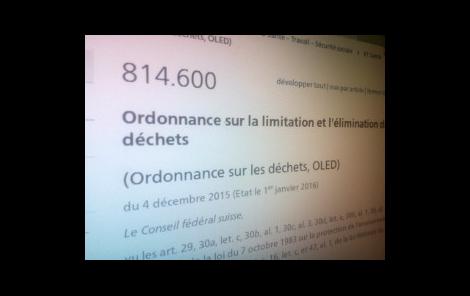 Ordonnance traitement déchets