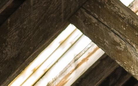 Wooden beams under the ceiling. Photo by Leo Fosdal on Unsplash
